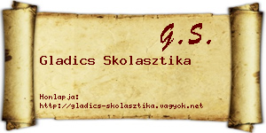 Gladics Skolasztika névjegykártya